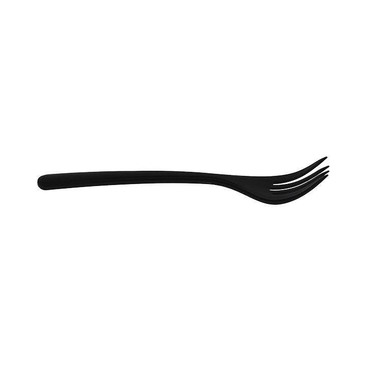 Reusable Fork PP Mineral "Hercules" Black 185mm (50 Units)