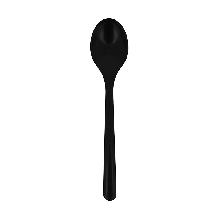 Reusable Teaspoon PP Mineral "Hercules" Black 130mm (50 Units)