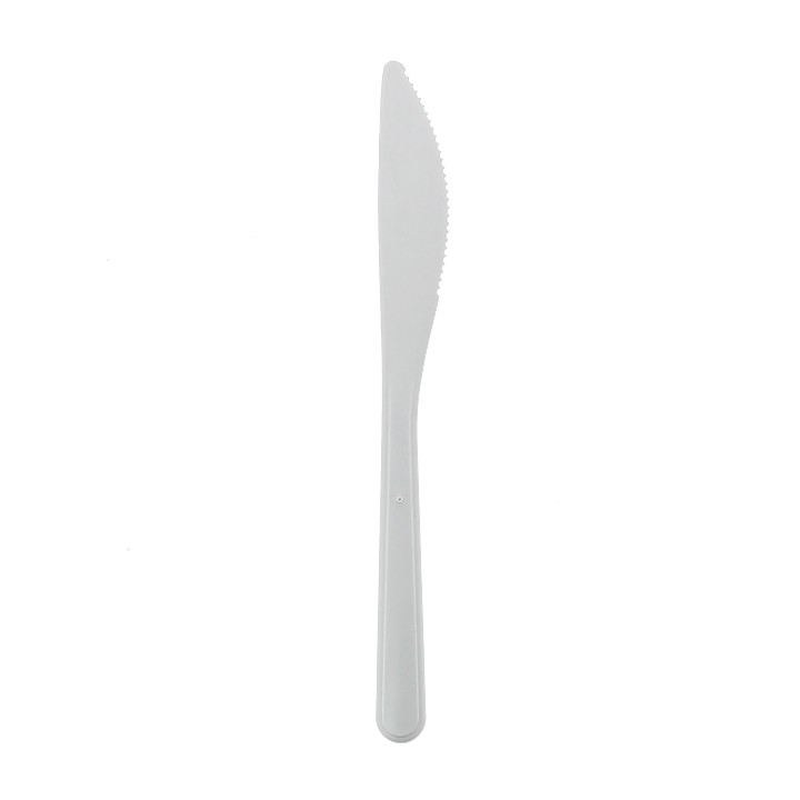 Reusable Knife PP Mineral "Hercules" White 185mm (50 Units)