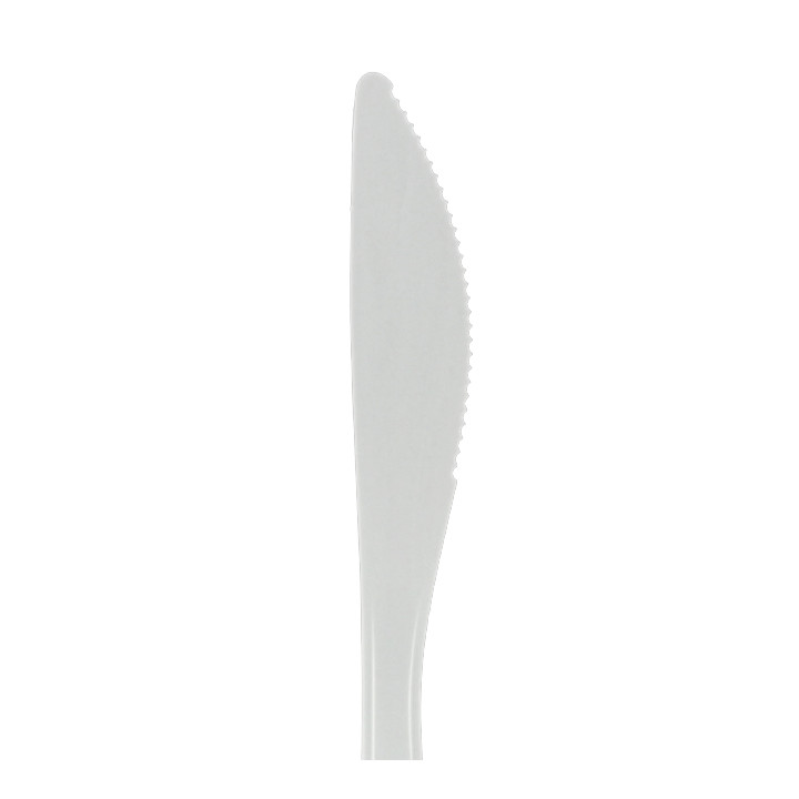 Reusable Knife PP Mineral "Hercules" White 185mm (50 Units)