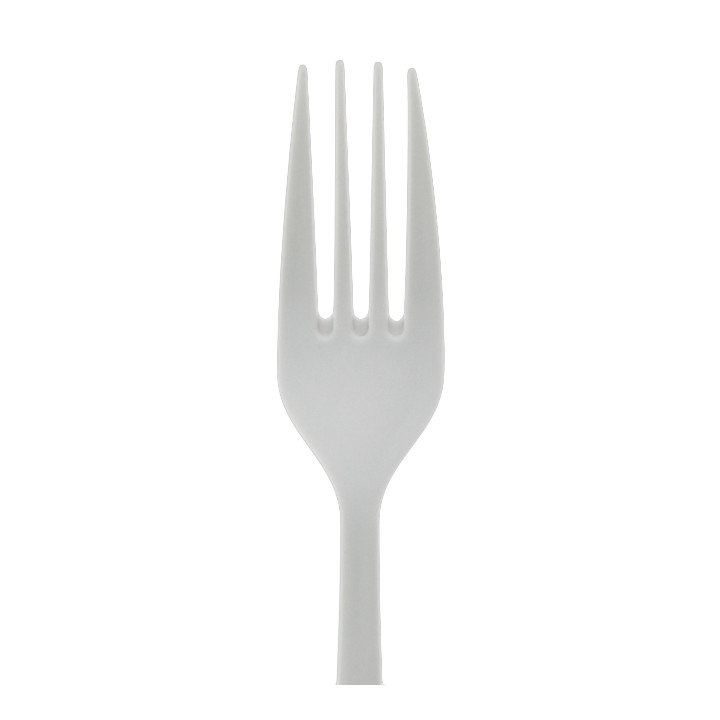 Reusable Fork PP Mineral "Gaia" White 190mm (100 Units)