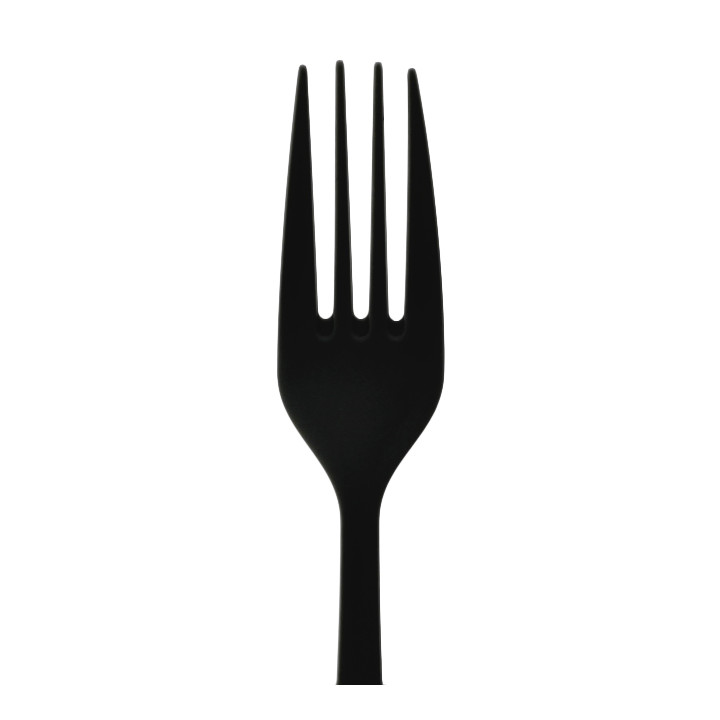 Reusable Fork PP Mineral "Gaia" Black 190mm (200 Units)