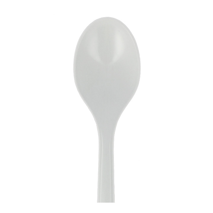 Reusable Teaspoon PP Mineral "Hercules" White 130mm (50 Units)