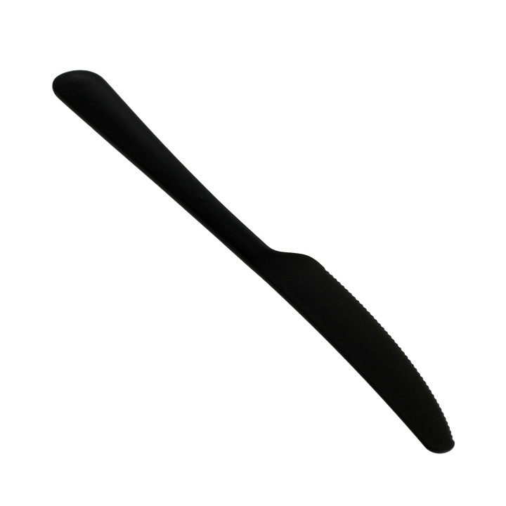 Reusable Knife PP Mineral "Gaia" Black 197mm (10 Units)