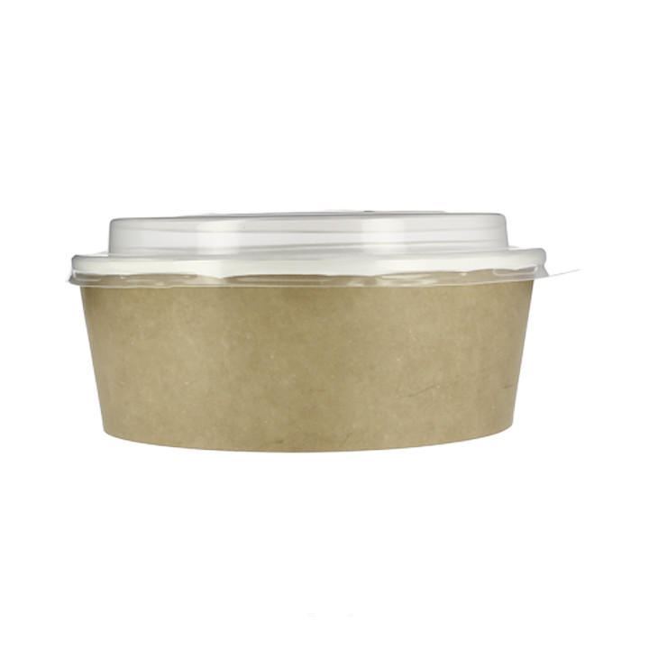 Paper Soup Bowl with Lid Kraft PP 33Oz/1000ml (100 Units)