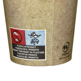 Paper Cup Kraft 4Oz/120ml Ø6,2cm (80 Units) 