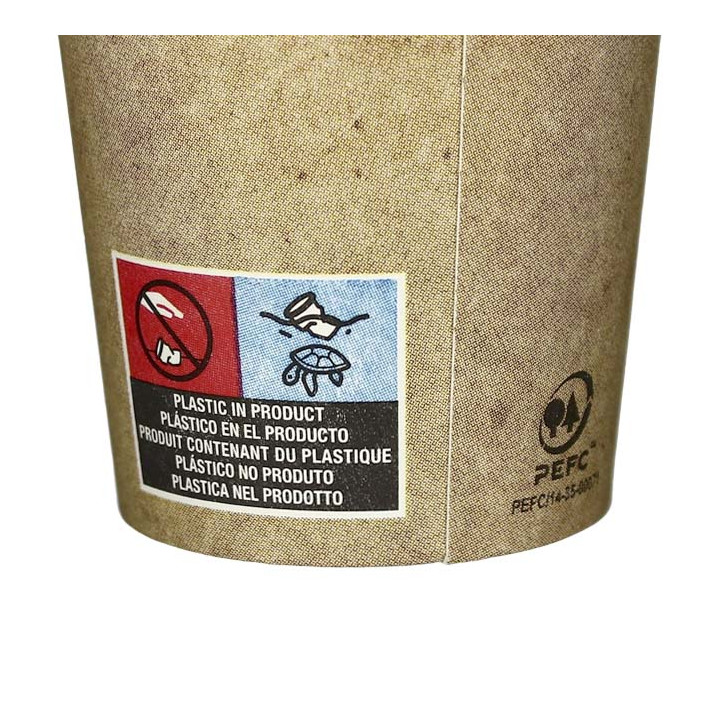 Paper Cup Eco-Friendly-Friendly Kraft 6Oz/180ml Ø7,0cm (3000 Units)