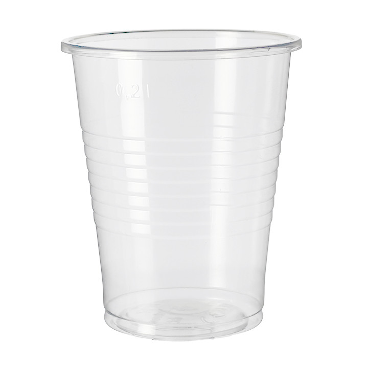 Plastic Cup PP Clear 240ml Ø7,34cm (100 Units) 