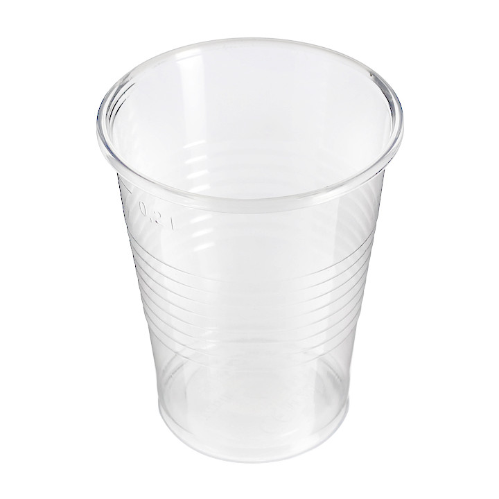 Plastic Cup PP Clear 240ml Ø7,34cm (100 Units) 