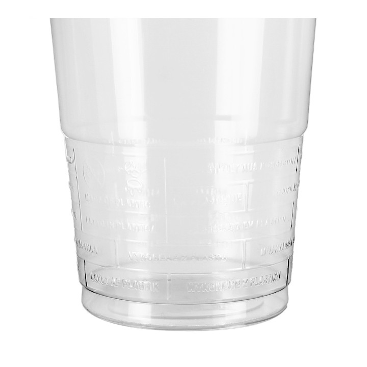 Plastic Cup PP Clear 330ml Ø7,9cm (50 Units)