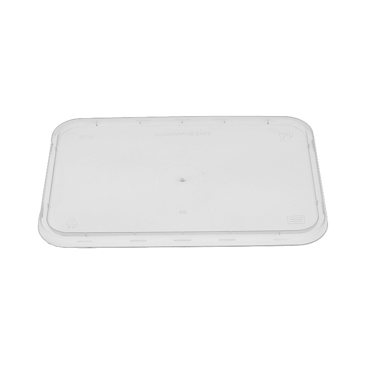 Plastic Container and Plastic Lid PP Rectangular Shape 1.000ml (300 Units)