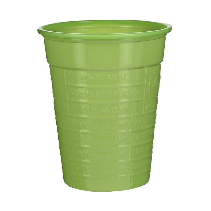 Plastic Cup PS Lime Green 200ml Ø7cm (1.500 Units)