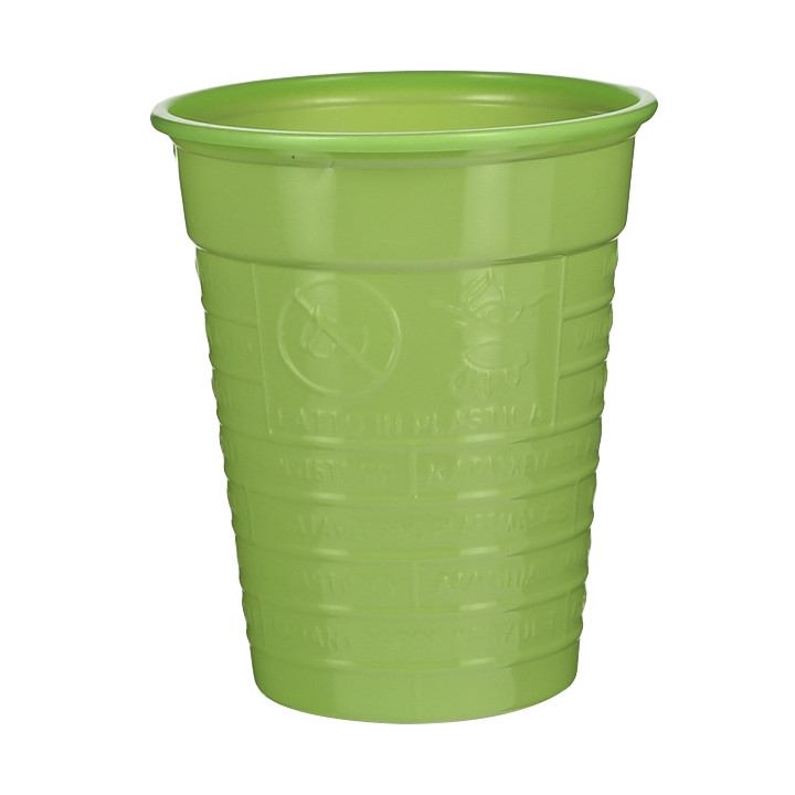 Plastic Cup PS Lime Green 200ml Ø7cm (1.500 Units)