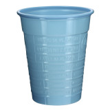 Plastic Cup PS Light Blue 200ml Ø7cm (50 Units) 