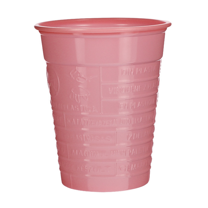 Plastic Cup PS Pink 200ml Ø7cm (50 Units) 
