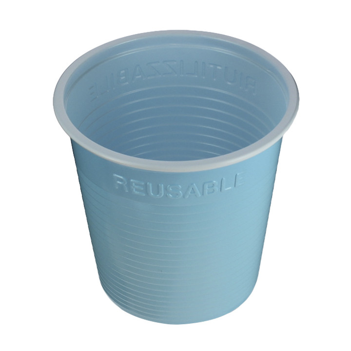 Plastic Shot PS Bicolour Light Blue 230 ml (30 Units) 