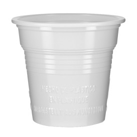Plastic Shot PS White 80ml Ø5,7cm (100 Units)  