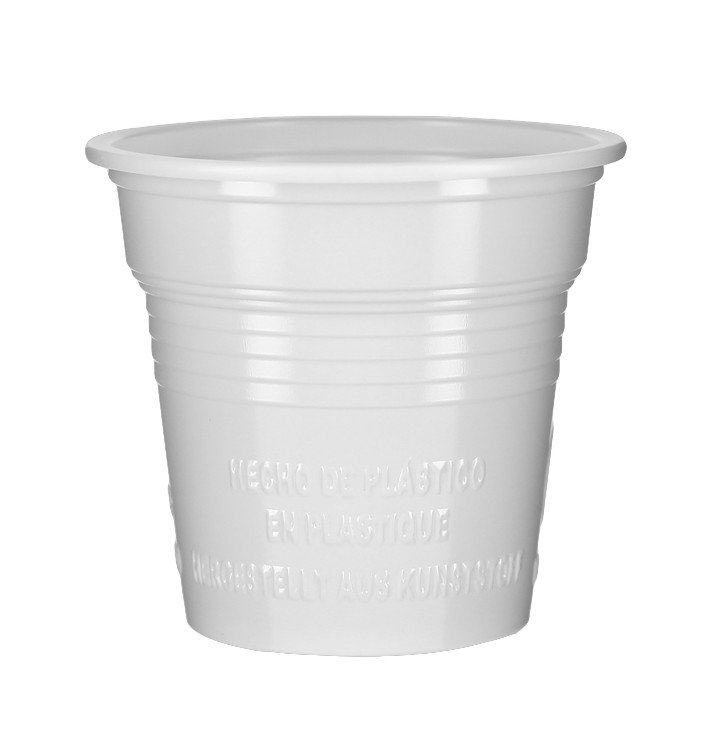 Plastic Shot PS White 80ml Ø5,7cm (4800 Units)