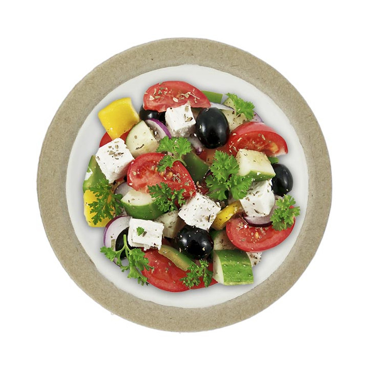 Biodegradable Bagasse Plate White Ø17,5cm (10 Units)