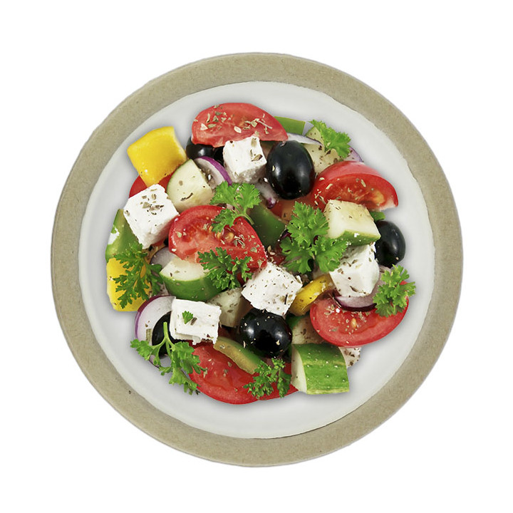 Biodegradable Bagasse Plate White Ø22,5cm (120 Units)