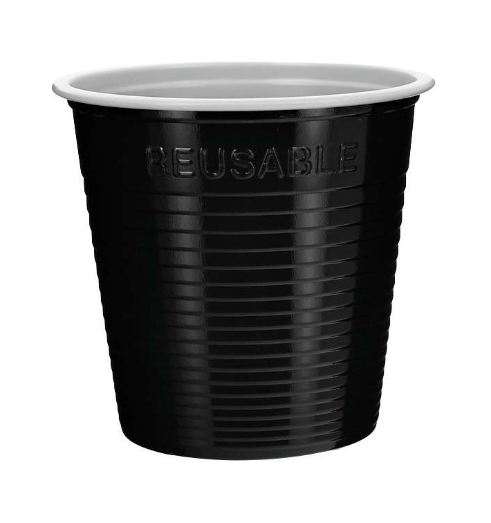 Reusable Shot PS Bicolour Black 230ml (420 Units)