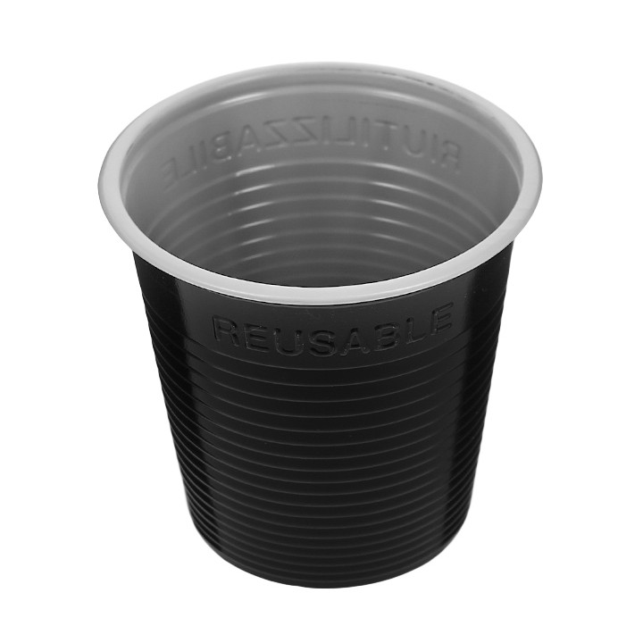 Reusable Shot PS Bicolour Black 230ml (420 Units)