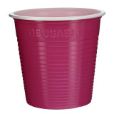 Reusable Shot PS Bicolour Fuchsia 160ml (30 Units)