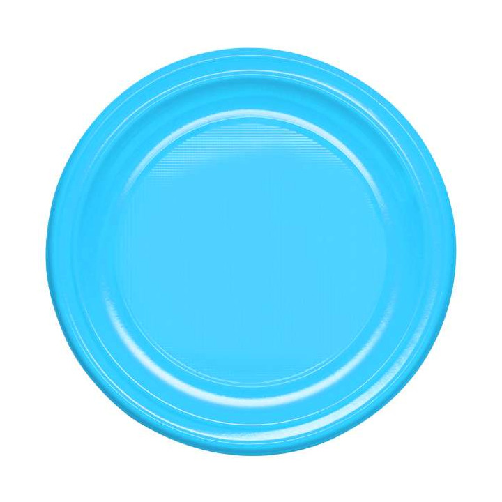 Reusable Plate Deep Economic PS Light Blue Ø20,5cm (150 Units)