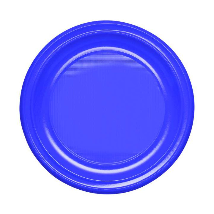 Reusable Plate Deep Economic PS Dark Blue Ø20,5cm (150 Units)