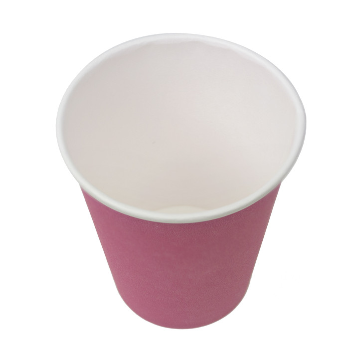 Plastic-Free Paper Cup 9 Oz/250ml "Colors" Pink Ø8cm (20 Units)