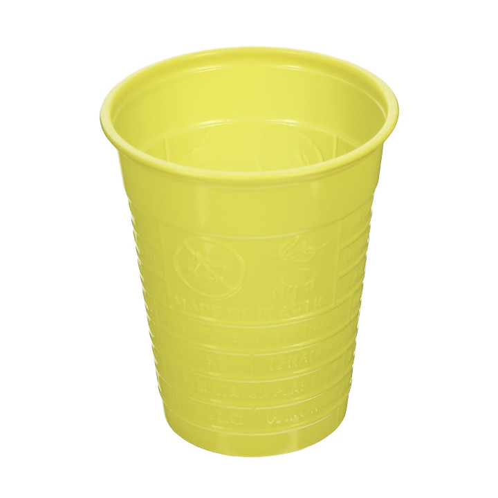 Plastic Cup PS Yellow 200ml Ø7cm (1.500 Units)