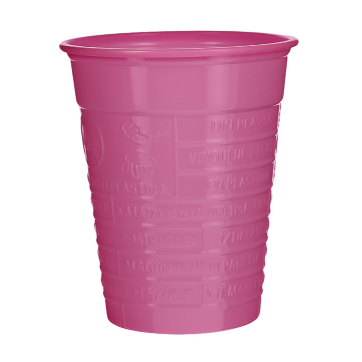 Plastic Cup PS Fuchsia 200ml Ø7cm (1.500 Units)
