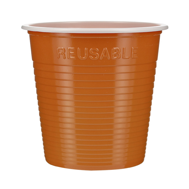 Reusable Economy Shot PS Bicolour Orange 160ml (450 Units)
