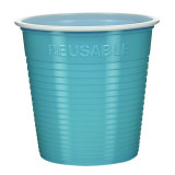 Reusable Economy Shot PS Bicolour Turquoise 160ml (30 Units)