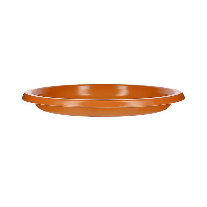 Reusable Plate Flat Economic PS Orange Ø22cm (200 Units)