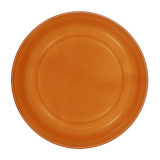 Reusable Plate Flat Economic PS Orange Ø17cm (25 Units) 