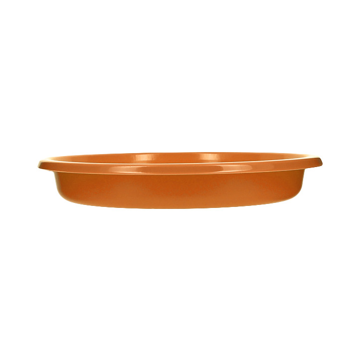 Reusable Plate Deep Economic PS Orange Ø20,5cm (25 Units) 