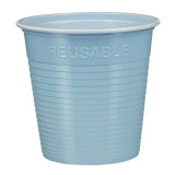 Reusable Economy Shot PS Bicolour Light Blue 230ml (30 Units) 