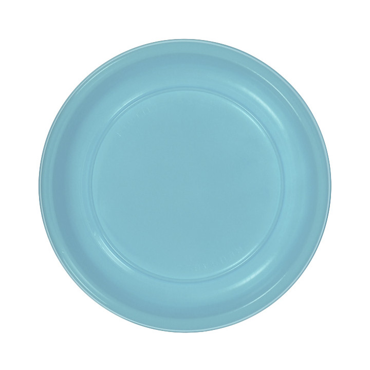 Reusable Plate Deep Economic PS Light Blue Ø20,5cm (25 Units) 
