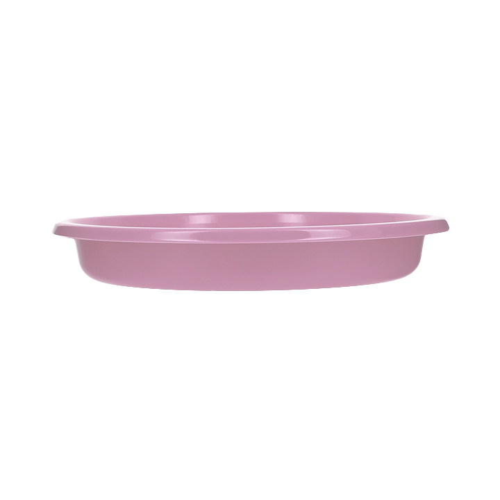 Reusable Plate Deep Economic PS Pink Ø20,5cm (150 Units)