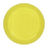 Reusable Plate Flat Economic PS Yellow Ø17cm (25 Units) 