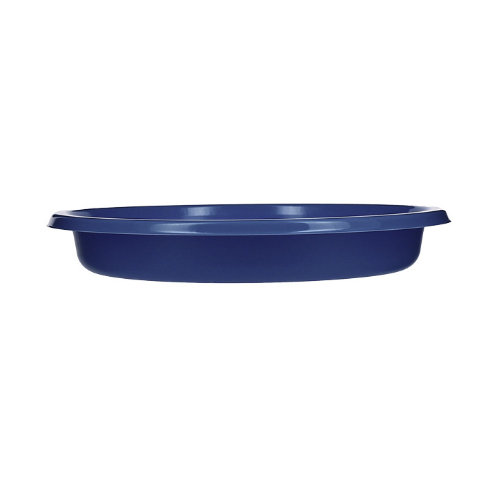 Reusable Plate Deep Economic PS Dark Blue Ø20,5cm (150 Units)