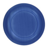Reusable Plate Flat Economic PS Dark Blue Ø17cm (25 Units) 