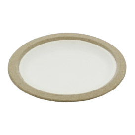 Biodegradable Bagasse Plate White Ø17,5cm (120 Units)