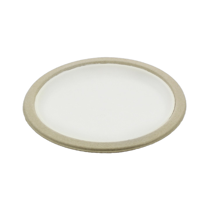 Biodegradable Bagasse Plate White Ø22,5cm (120 Units)