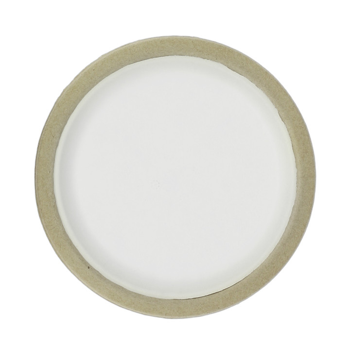 Biodegradable Bagasse Plate White Ø22,5cm (120 Units)