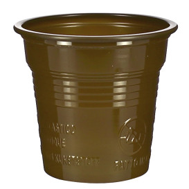 Plastic Shot PS Brown 80ml Ø5,7cm (2400 Units)