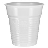 Plastic Cup PS White 166ml Ø7,0cm (100 Units)  