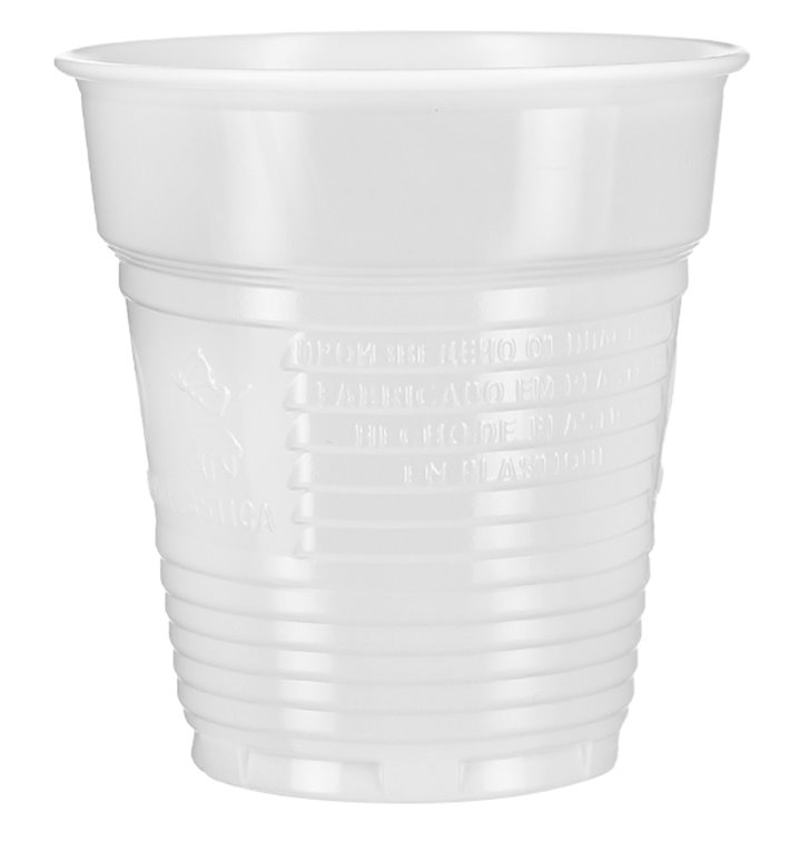 Plastic Cup PS Vending White 166ml Ø7,0cm (3.000 Units)