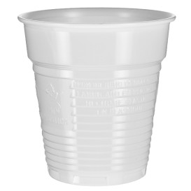 Plastic Cup PS Vending White 166ml Ø7,0cm (100 Units)  